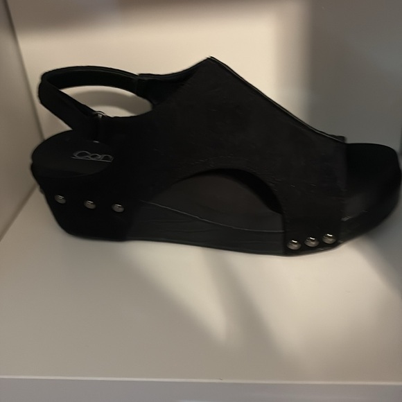 Corky’s Volta II Black Suede/Croc Sandal - Picture 2 of 6